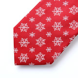 Christmas Tie Handkerchief Set - RED/WHITE