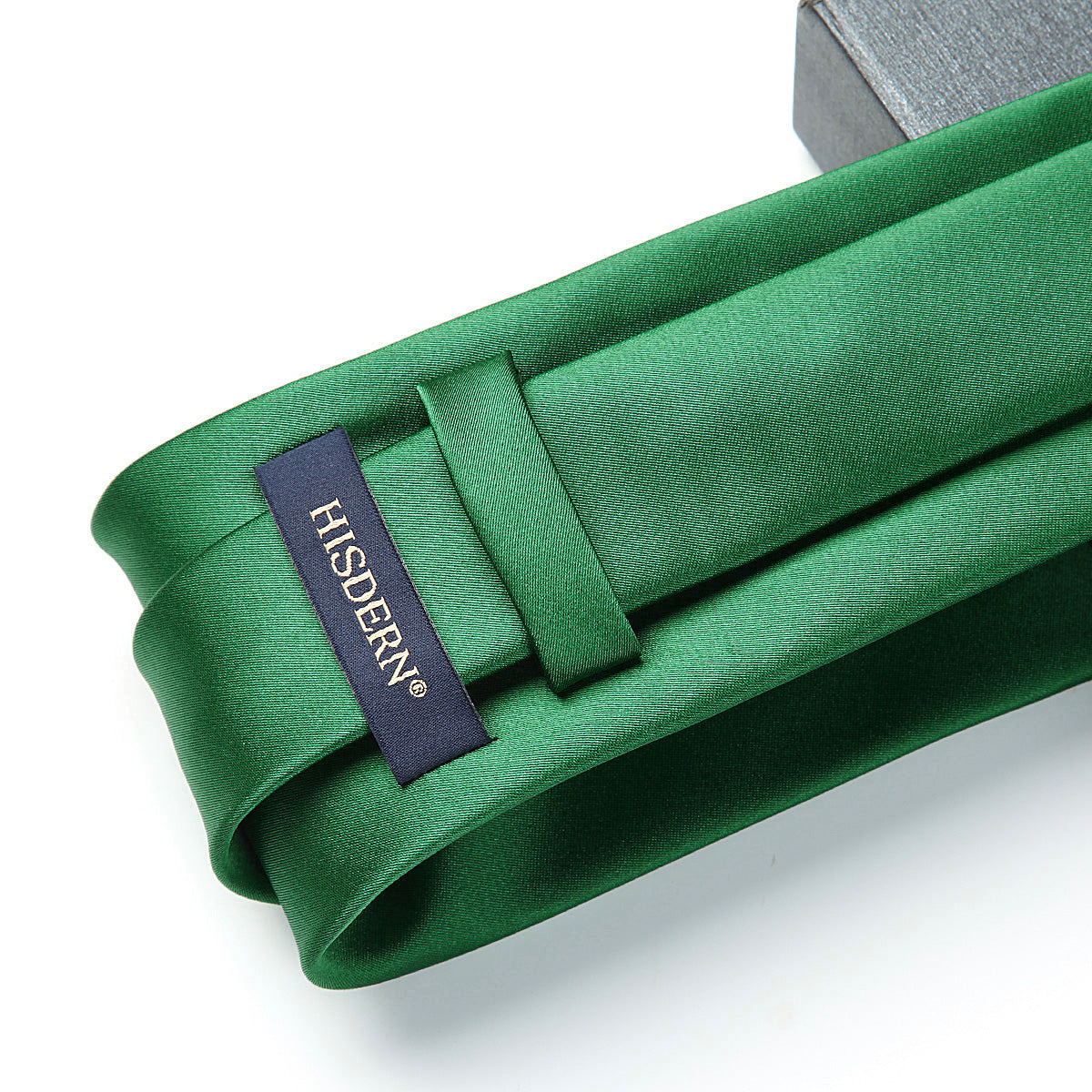 Solid Tie Handkerchief Set - EMERALD