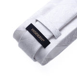 Paisley Tie Handkerchief Set - A4-WHITE 