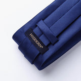 Stripe Tie Handkerchief Set - 12-MEDIUM BLUE 