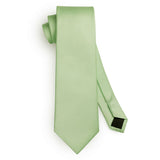 Solid Tie Handkerchief Cufflinks - F- SAGE 