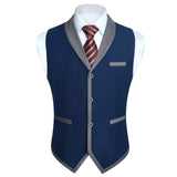 Formal Suit Vest - NAVY BLUE 