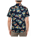 Funky Hawaiian Shirts with Pocket - NAVY BLUE 