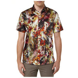 Funky Hawaiian Shirts with Pocket - BLACK/YELLOW/BROWN 