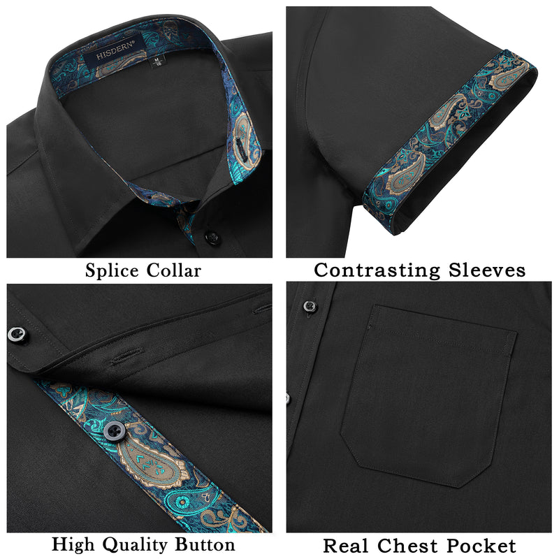 Men's Short Sleeve with Pocket - A1-BLACK 