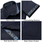 Men's Short Sleeve with Pocket - A1-NAVY BLUE 