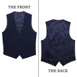 Formal Suit Vest - B2-NAVY BLUE 