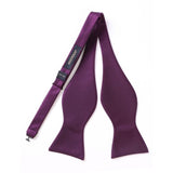 Solid Bow Tie & Pocket Square - K1-PURPLE