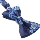 Floral Pre-Tied Bow Tie for Boy - BLUE