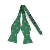 Fun Animal Bow Tie & Pocket Square - SQUIRREL/DARK GREEN