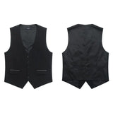Solid Slim Vest A1 Black