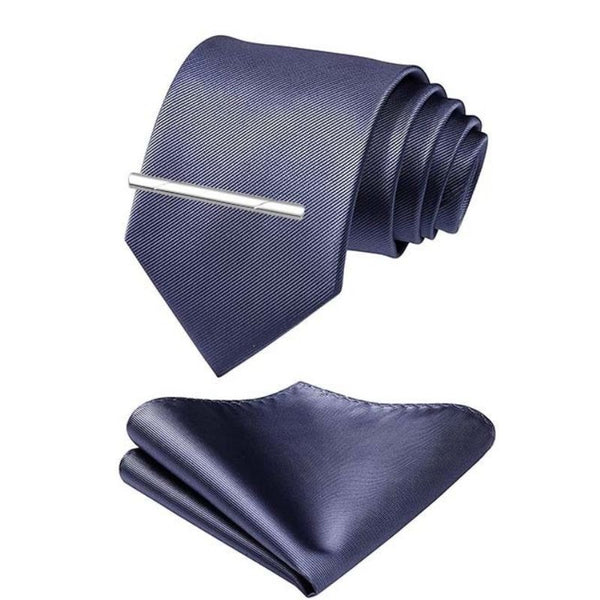 Solid Tie Handkerchief Clip - GRAY