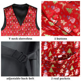 Christmas Suit Vest - RED/WHITE/GREEN