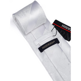 Stripe Tie Handkerchief Cufflinks - 03 STRIPE WHITE