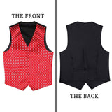 Christmas Suit Vest - RED/WHITE
