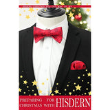 Christmas Bow Tie & Pocket Square - 07-SCARLET