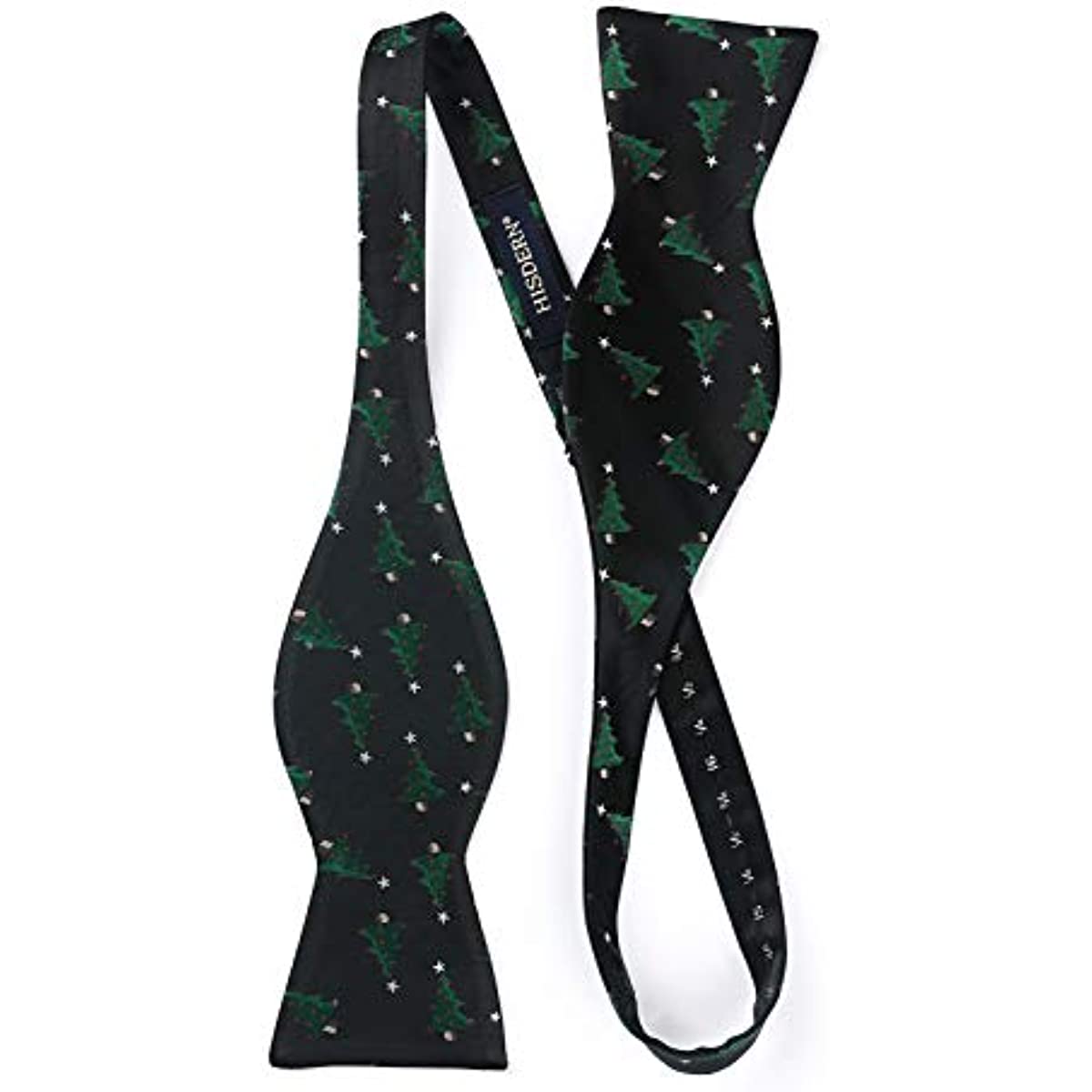 Christmas Bow Tie & Pocket Square - 05-BLACK/GREEN