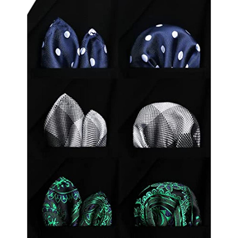 3PCS 13" Boy's Pre-Tied Necktie Handkerchief Set - T3E014B