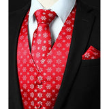 Christmas Suit Vest - RED/WHITE