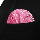 Paisley Bow Tie & Pocket Square - PINK-3