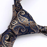 Paisley Tie Handkerchief Set - GOLD/BLUE
