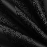 Floral Paisley Ascot Cravat Scarf - A-BLACK PAISELY