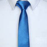 Solid 2.17 inch Skinny Formal Tie - BLUE