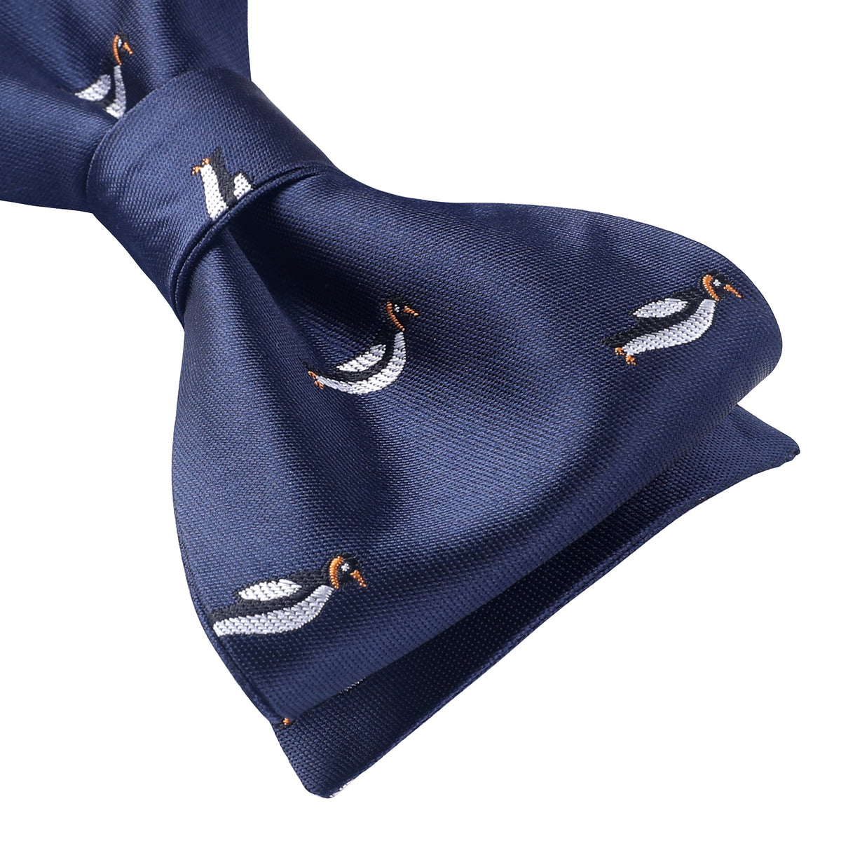 Animal Fun Bow Tie & Pocket Square - PENGUIN/NAVY