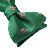 Fun Animal Bow Tie & Pocket Square - SQUIRREL/DARK GREEN