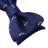 Fun Animal Bow Tie & Pocket Square - BEENAVY/BLUE