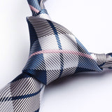 Plaid Tie Handkerchief Set - C-GRAY 2