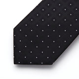 Plaid Tie Handkerchief Set - 072-BLACK/WHITE
