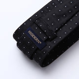 Plaid Tie Handkerchief Set - 072-BLACK/WHITE