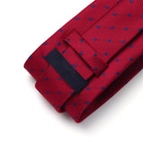 Polka Dot Ties Handkerchief Set - RED/BLUE