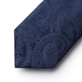 Paisley Tie Handkerchief Set - NAVY-3