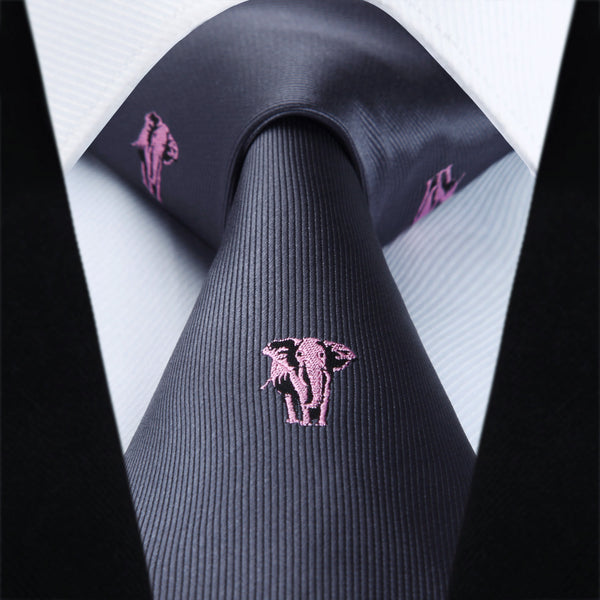 Fun Animal Tie Handkerchief Set - 03-ELEPHANT 1