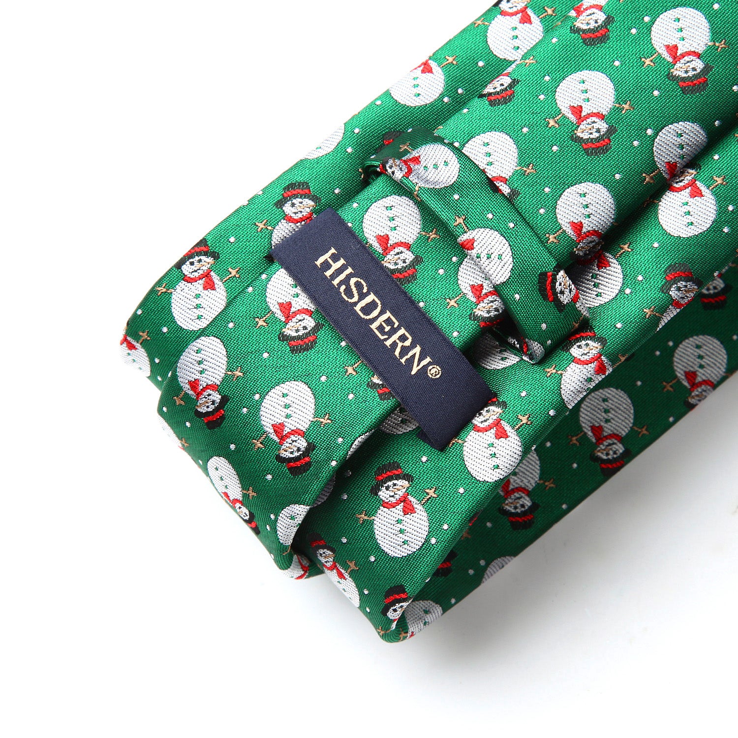 Christmas Tie Handkerchief Set - 02-GREEN/WHITE/RED 2