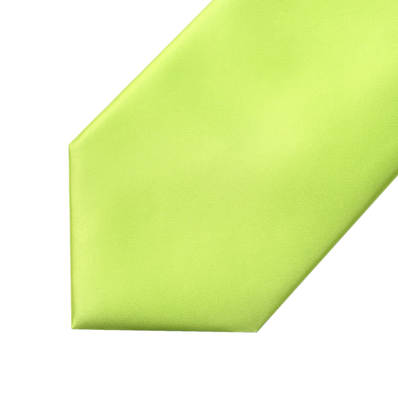 Solid Tie Handkerchief Set - GREEN-2
