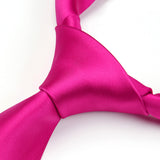 Solid Tie Handkerchief Clip - PINK