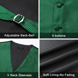 Paisley 4pc Suit Vest - GREEN