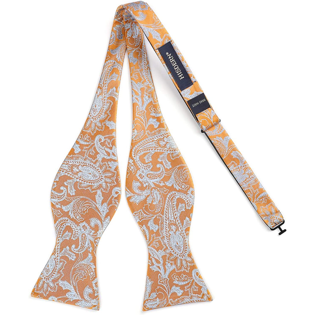 Paisley Bow Tie & Pocket Square - ORANGE-1
