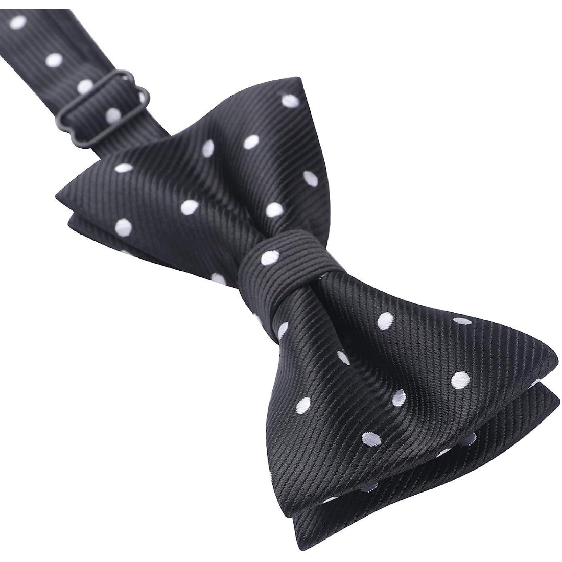 Polka Dot Pre-Tied Bow Tie for Boy - BLACK/WHITE 1